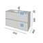 Conjunto ba&ntilde;o SALGAR FUSSION LINE 900 Blanco Brillo