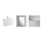 Conjunto ba&ntilde;o SALGAR FUSSION LINE 1000 Blanco Brillo
