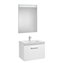 Pack mueble con lavabo un caj&oacute;n 60 cm blanco Prisma Roca