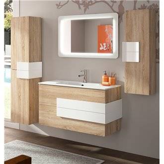 Mueble Roble/Blanco CRONOS SALGAR