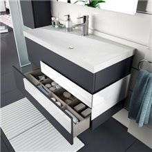 Mueble Antracita Mate/Blanco CRONOS SALGAR