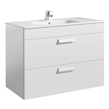 Mueble blanco 100cm 2 cajones Debba Roca