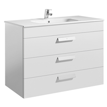 Mueble blanco 100cm 3 cajones Debba Roca