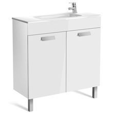 Mueble blanco 80cm compacto con puertas Debba Roca