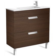 Mueble wenge 80cm compacto 2 cajones Debba Roca