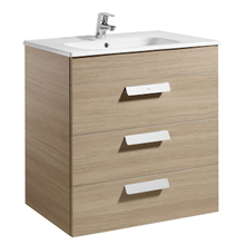 Mueble roble 70cm 3 cajones Debba Roca