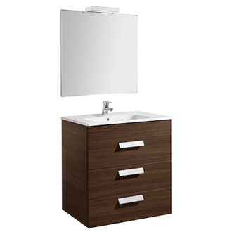 Pack mueble wenge 70cm 3 cajones Debba Roca