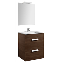 Pack mueble wenge 60cm 2 cajones Debba Roca