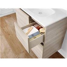 Pack mueble 60cm blanco Anima Roca