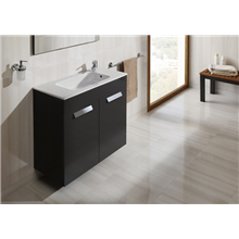 Pack mueble gris 80cm compacto puertas Debba Roca