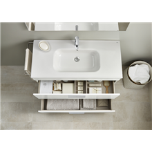 Mueble blanco 80cm 3 cajones Debba Roca