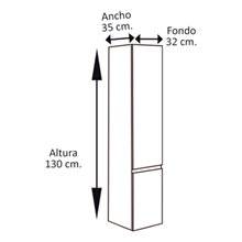 Mueble columna blanco brillo TEGLER