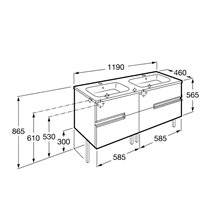 Mueble Unik blanco 120cm Victoria-N Roca