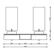Conjunto de muebles 220 cm SPIRIT SALGAR
