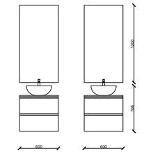 Mueble + coqueta 60cm SPIRIT SALGAR