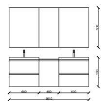 Conjunto de muebles 160cm SPIRIT SALGAR