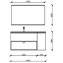 Conjunto de muebles 80+25cm SPIRIT SALGAR