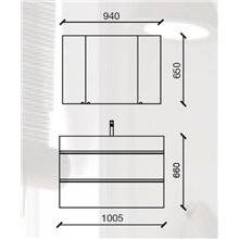 Mueble 101cm 2 cajones SPIRIT SALGAR
