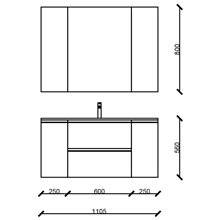Mueble 25+60+25cm SPIRIT SALGAR