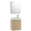 Mueble roble con armario-espejo Mini Roca