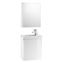 Mueble blanco con armario-espejo Mini Roca