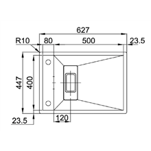 Fregadero Invisible 50 TEGLER
