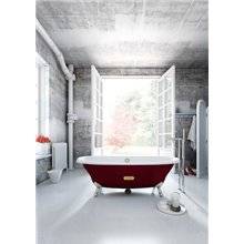 Bañera oval burdeos Newcast ROCA
