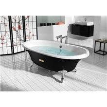 Bañera oval negro Newcast ROCA
