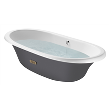 Bañera oval gris Newcast ROCA