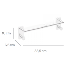 Toallero 40 cm con perchas SENSA CO2+