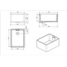 Lavabo blanco con v&aacute;lvula Belfast Unisan