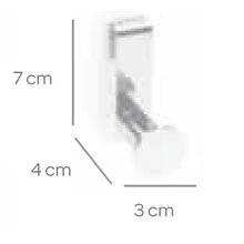 Percha para mamparas ROUND CO2+
