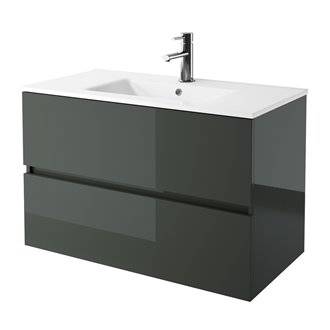 Mueble 71cm Gris Brillo 2 cajones SALGAR FUSSION LINE