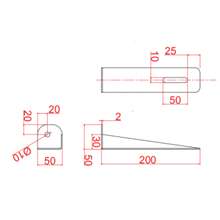 Soporte simple para lavamanos Timblau