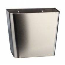 Papelera de pared Inox brillante trapezoidal Timblau