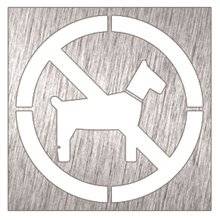 Señal prohibido animales Timblau