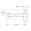 Sif&oacute;n botella 30cm Timblau para lavabo y bidet