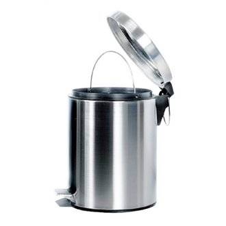 Papelera pedal acero brillante 5L Timblau