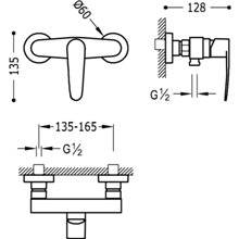 Grifo de ducha Flat-Tres