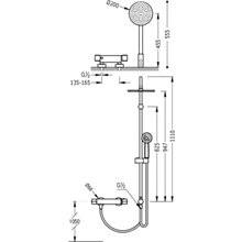 Conjunto de ducha termostática ECO Flat-Tres...