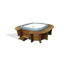 Spa K2O Palm Beach con panelado de madera