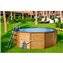 Piscina K2O redonda de madera panelada 375x127 cm