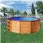Piscina K2O redonda de madera panelada 375x127 cm