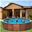 Piscina K2O redonda de madera panelada 475x127 cm