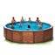 Piscina K2O redonda de madera panelada 475x127 cm