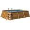 Piscina K2O rectangular de madera panelada 490x293x110 cm