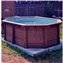 Piscina K2O octogonal de madera maciza 488x317x128 cm