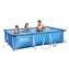 Piscina desmontable infantil 300x201x66 cm depuradora cartucho Bestway