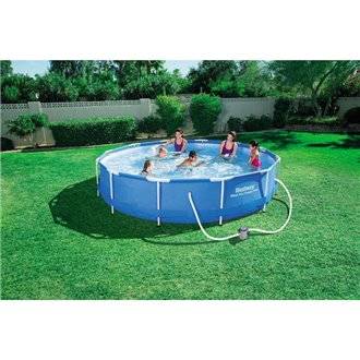 Piscina desmontable redonda 366x76 cm STEEL PRO Bestway