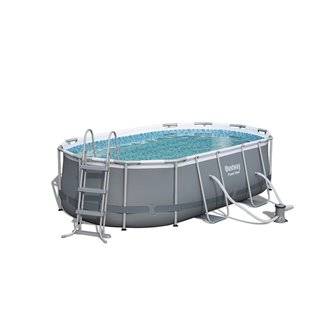 Piscina desmontable oval 424x250x100 cm Power Steel Bestway